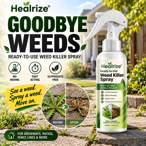 🌟 Official Store | 🌿 Healrize® Ready-to-Use Weed Killer Spray – Fast-Acting Pelargonic Acid Formula, No Mixing & Glyphosate-Free