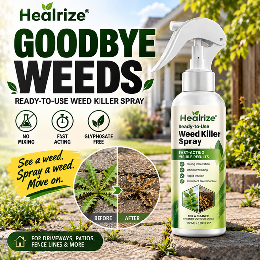 🌟 Official Store | 🌿 Healrize® Ready-to-Use Weed Killer Spray – Fast-Acting Pelargonic Acid Formula, No Mixing & Glyphosate-Free