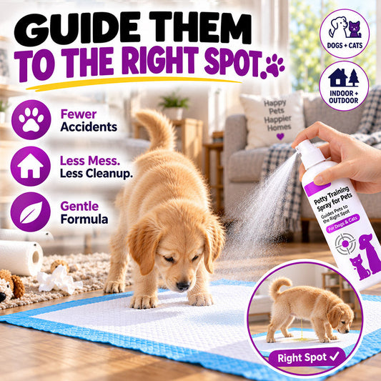 🥳HOT SALE🥳💞10K+ SOLD! Healrize®Potty Training Spray ! Guides pets, safe & easy spray. Cleaner home – grab yours! ✅