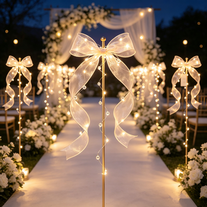 Lumivara Festive Ribbon Stake Lights