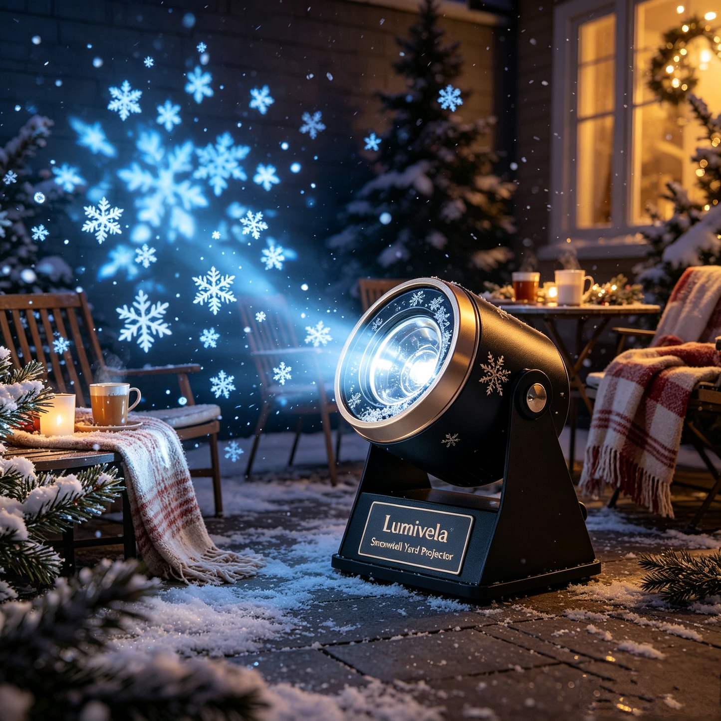 Lumivela Snowveil Yard Projector