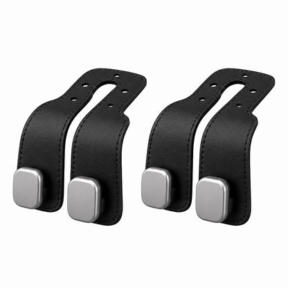 Healrize®2-in-1 Leather Car Seat Hook & Phone Mount for Purses, Bags & Drinks