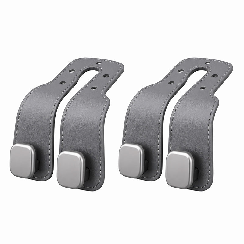 Healrize®2-in-1 Leather Car Seat Hook & Phone Mount for Purses, Bags & Drinks