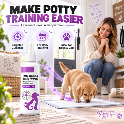 🥳HOT SALE🥳💞10K+ SOLD! Healrize®Potty Training Spray ! Guides pets, safe & easy spray. Cleaner home – grab yours! ✅