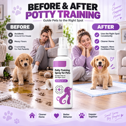 🥳HOT SALE🥳💞10K+ SOLD! Healrize®Potty Training Spray ! Guides pets, safe & easy spray. Cleaner home – grab yours! ✅