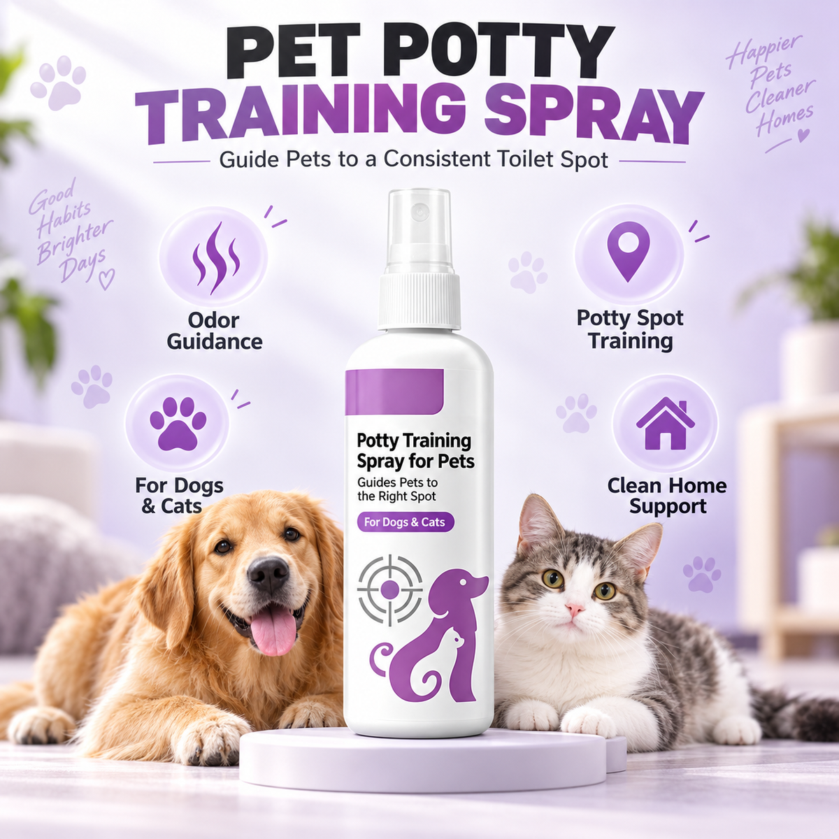 🥳HOT SALE🥳💞10K+ SOLD! Healrize®Potty Training Spray ! Guides pets, safe & easy spray. Cleaner home – grab yours! ✅