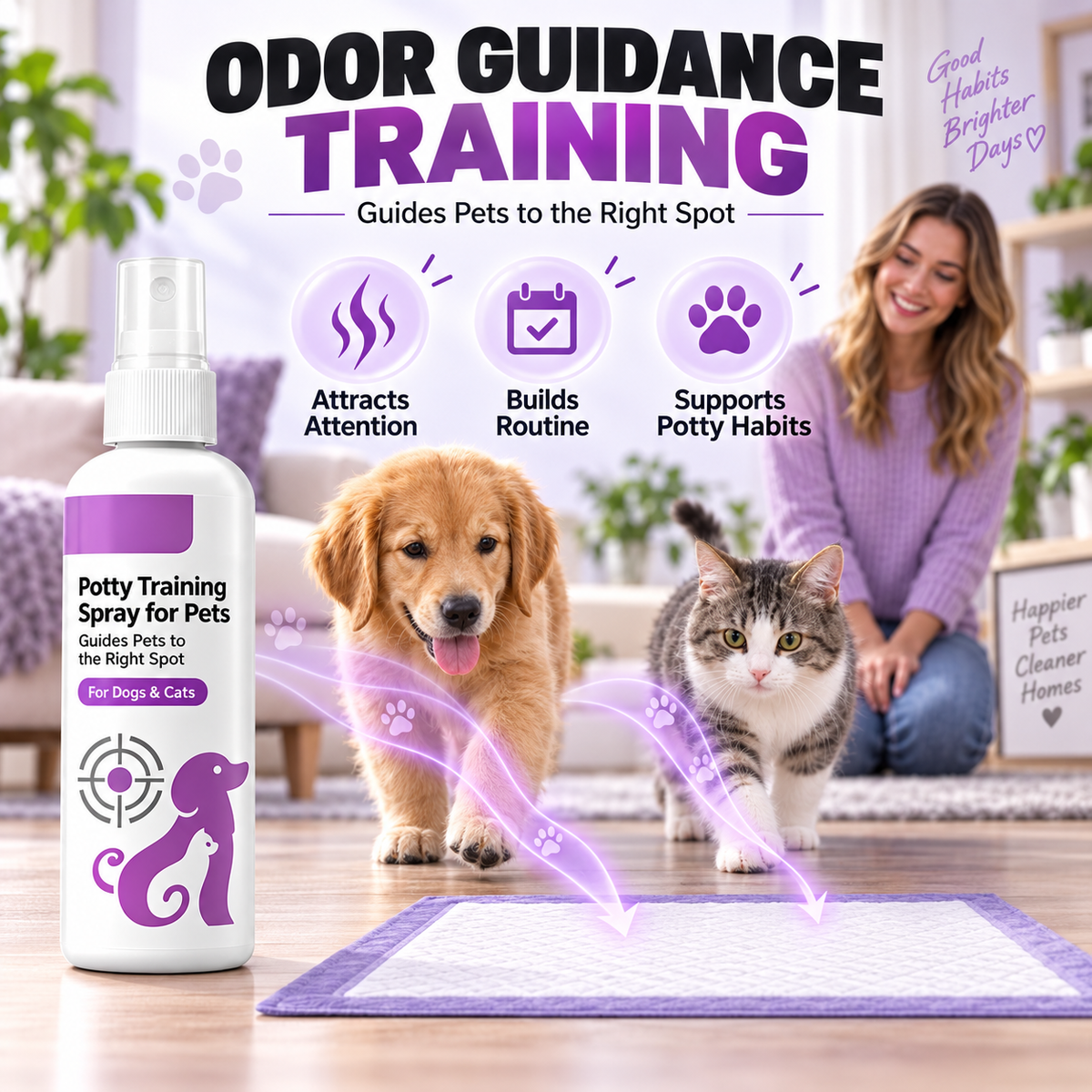 🥳HOT SALE🥳💞10K+ SOLD! Healrize®Potty Training Spray ! Guides pets, safe & easy spray. Cleaner home – grab yours! ✅