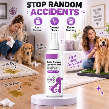 🥳HOT SALE🥳💞10K+ SOLD! Healrize®Potty Training Spray ! Guides pets, safe & easy spray. Cleaner home – grab yours! ✅