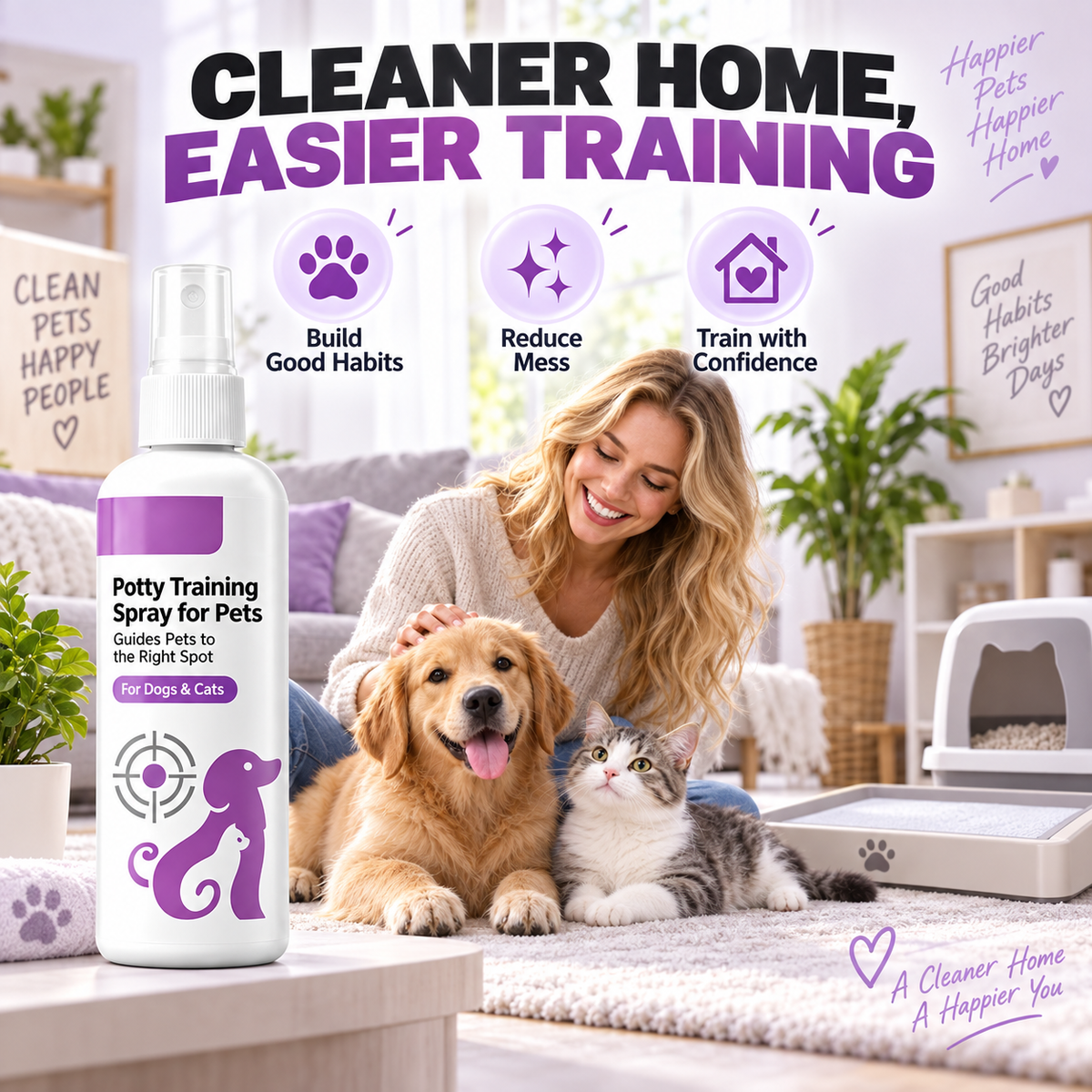 🥳HOT SALE🥳💞10K+ SOLD! Healrize®Potty Training Spray ! Guides pets, safe & easy spray. Cleaner home – grab yours! ✅