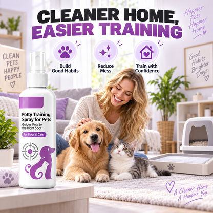 🥳HOT SALE🥳💞10K+ SOLD! Healrize®Potty Training Spray ! Guides pets, safe & easy spray. Cleaner home – grab yours! ✅
